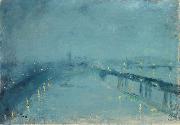 Lesser Ury London im Nebel Germany oil painting artist